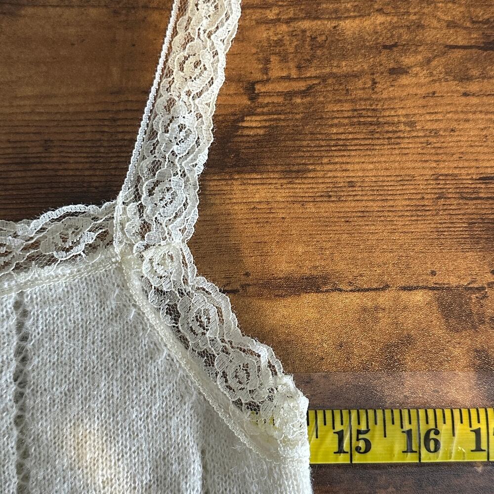 NWT ASTR the Label Arlie Lace Sweater Tank Large Wool Alpaca Romantic Coquette - Picture 4 of 9